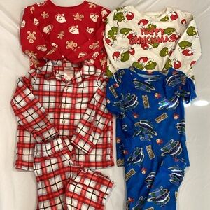 Dr. Seuss Kids Pajama Set - Red, Green, Blue
